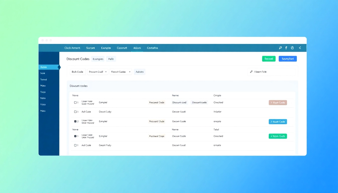Effortlessly create unique discount codes with the Shopify bulk discount code generator interface showcased in an engaging digital dashboard.