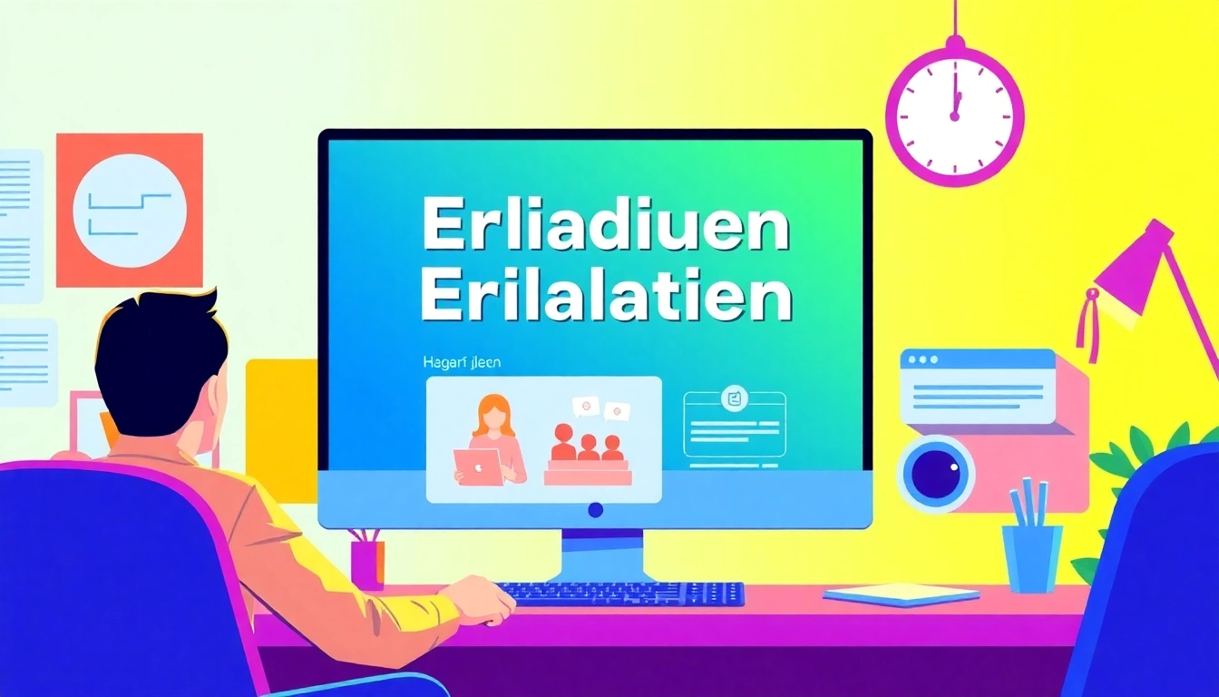 Engaging Erkläranimation on a computer screen illustrating digital concepts.