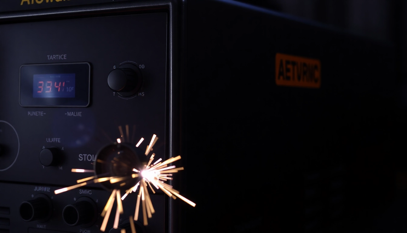 AC DC TIG welder showcasing advanced controls while performing precise welding work.