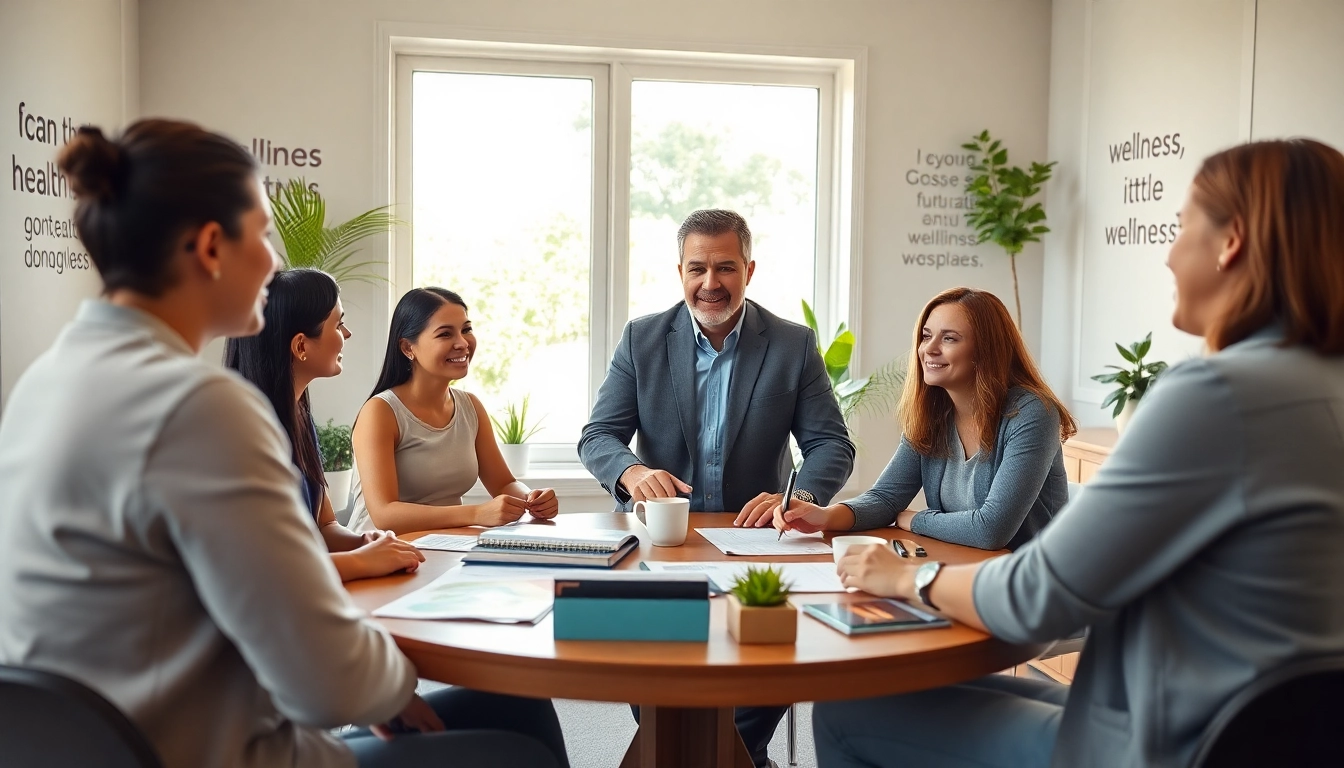 Master effective health coach certification with a professional health coach guiding clients in a bright office.