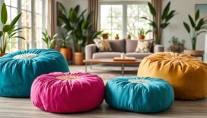 Transform Your Space with Stunning Cactus Silk Poufs: Style, Comfort, and Versatility