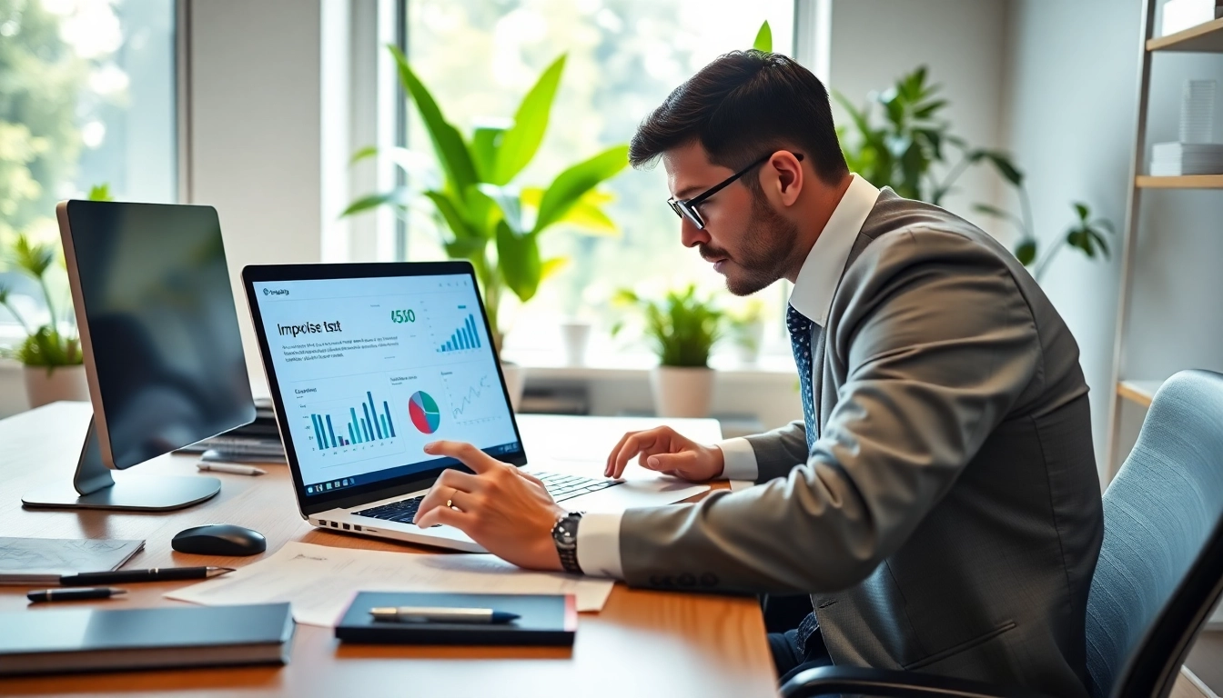 Analyze impairment test results with a professional in a modern office setting.