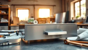Explore a high-quality Metal Drawer System in a professional workshop setting with sleek design features.