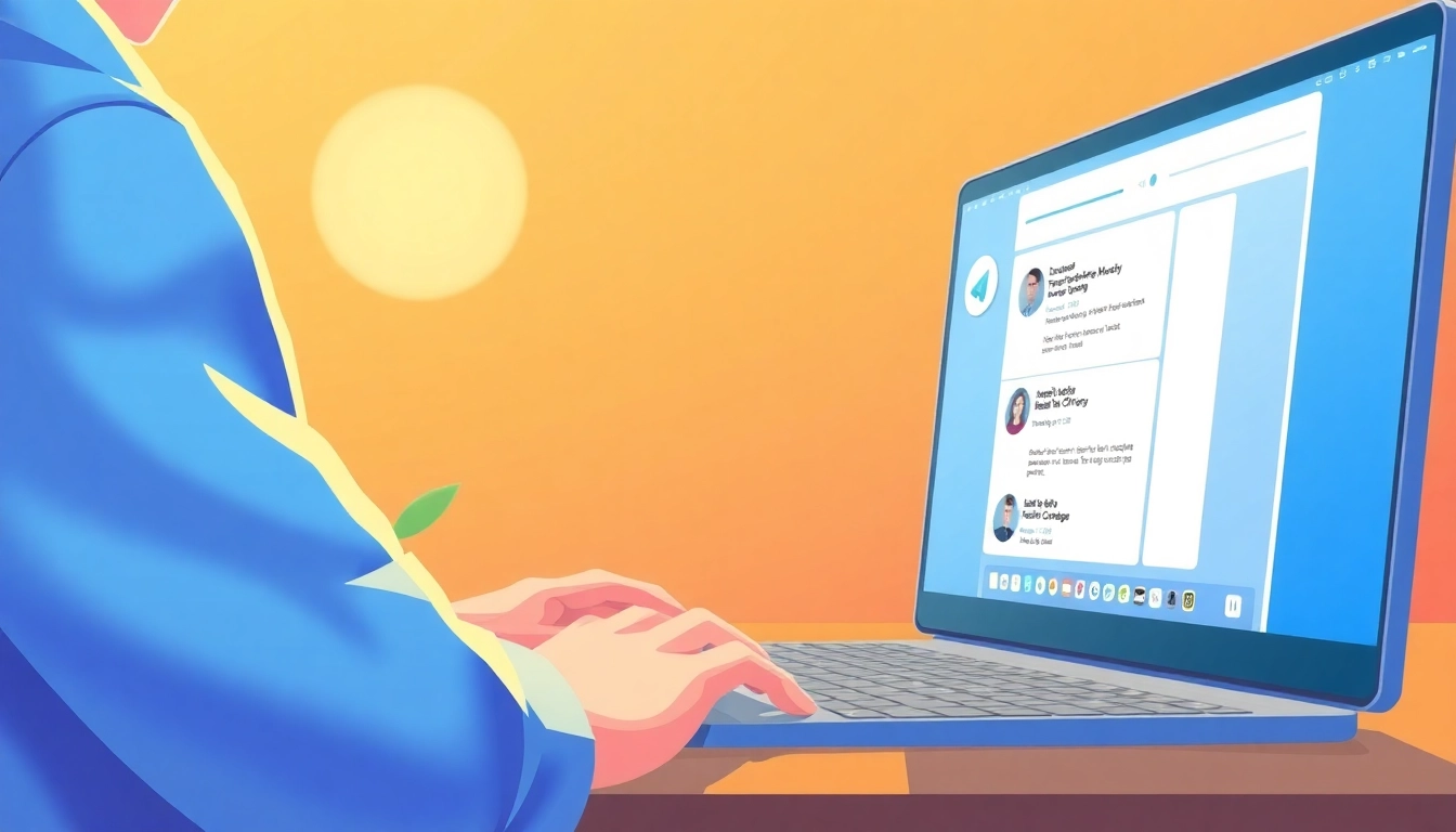 View how to use telegram电脑版中文 with a user actively navigating the desktop app interface.