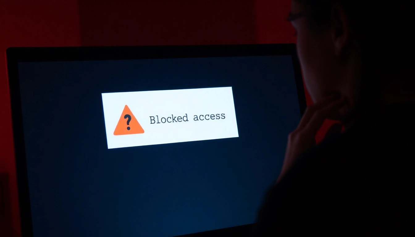 Blocking access on Inatogel leads to confusion for users encountering error messages.