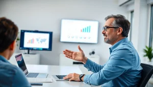 Engaging presentation using the Perfect Webinar Script with a professional speaker.