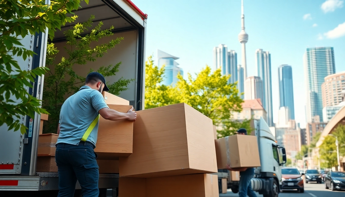Toronto best moving company showcasing professional movers efficiently handling furniture during a city move.